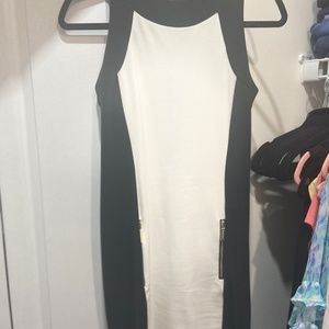 Michael Kors black and white scuba dress